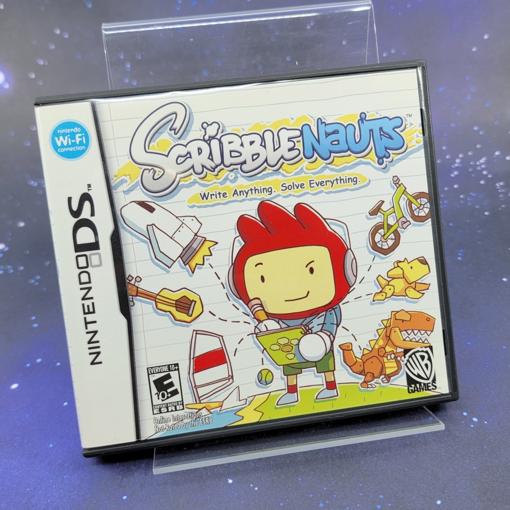 Scribblenauts Nintendo DS Game Complete CIB NTR-BSLE-USA 2009 WB Games